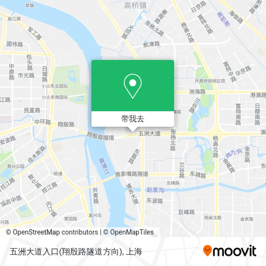 五洲大道入口(翔殷路隧道方向)地图