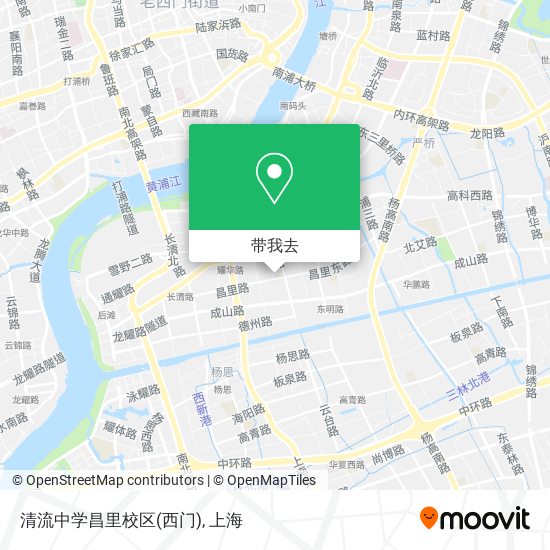 清流中学昌里校区(西门)地图