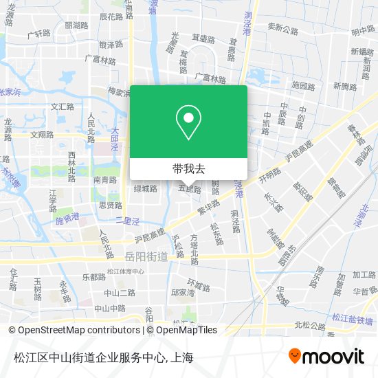 松江区中山街道企业服务中心地图