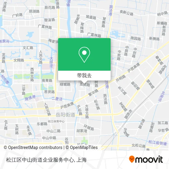 松江区中山街道企业服务中心地图