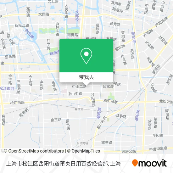 上海市松江区岳阳街道莆央日用百货经营部地图