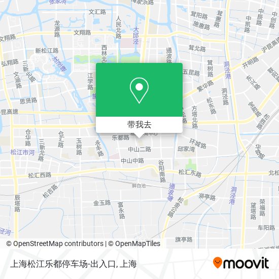 上海松江乐都停车场-出入口地图