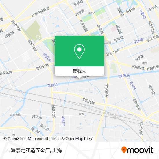 上海嘉定亚适五金厂地图