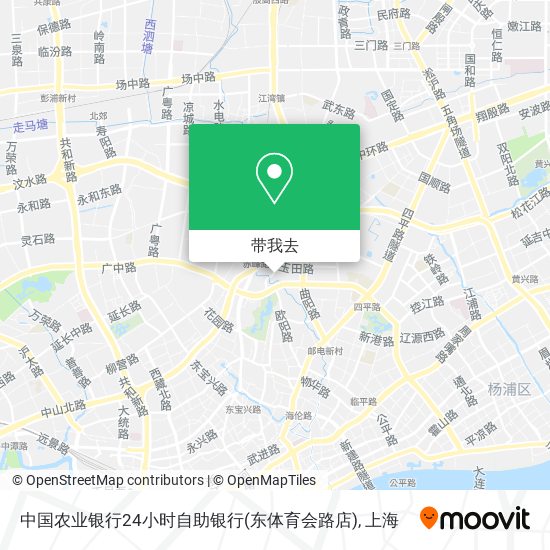 中国农业银行24小时自助银行(东体育会路店)地图