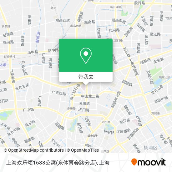 上海欢乐颂1688公寓(东体育会路分店)地图