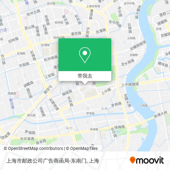 上海市邮政公司广告商函局-东南门地图