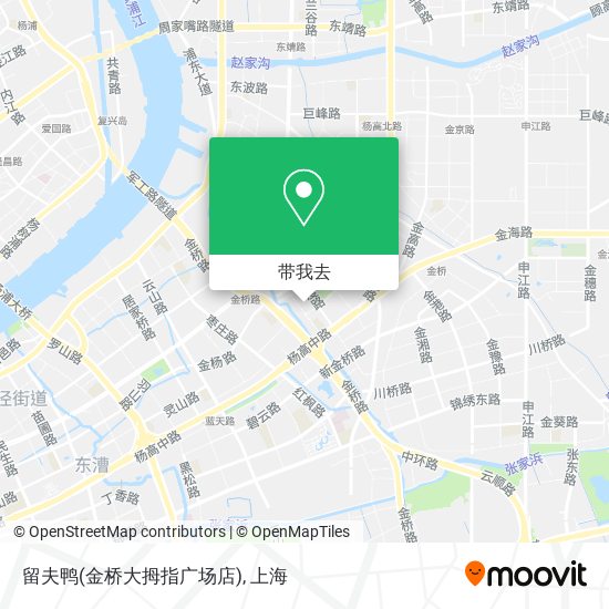 留夫鸭(金桥大拇指广场店)地图