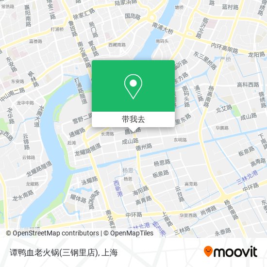 谭鸭血老火锅(三钢里店)地图