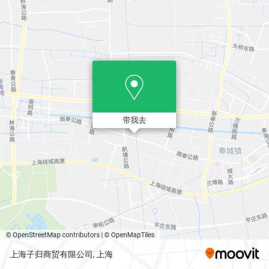 上海子归商贸有限公司地图