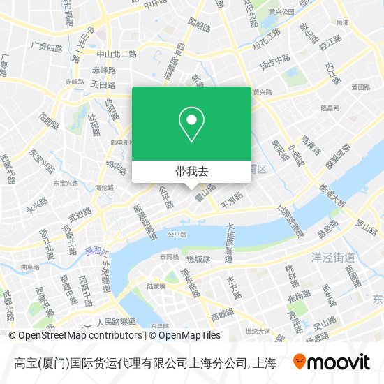 高宝(厦门)国际货运代理有限公司上海分公司地图