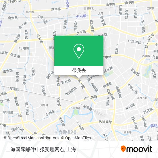 上海国际邮件申报受理网点地图