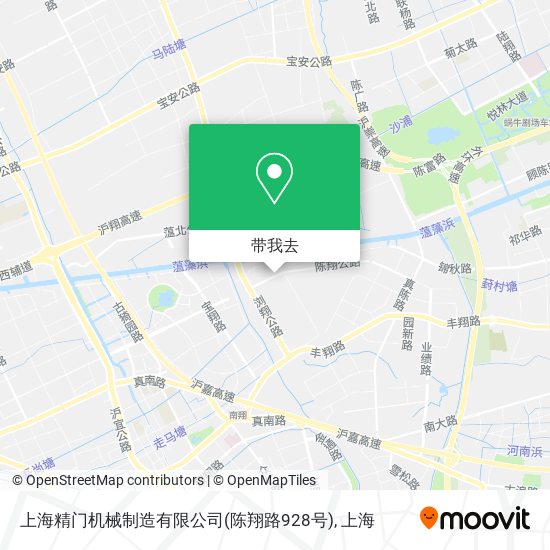 上海精门机械制造有限公司(陈翔路928号)地图