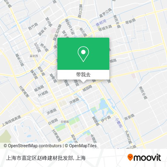 上海市嘉定区赵峰建材批发部地图