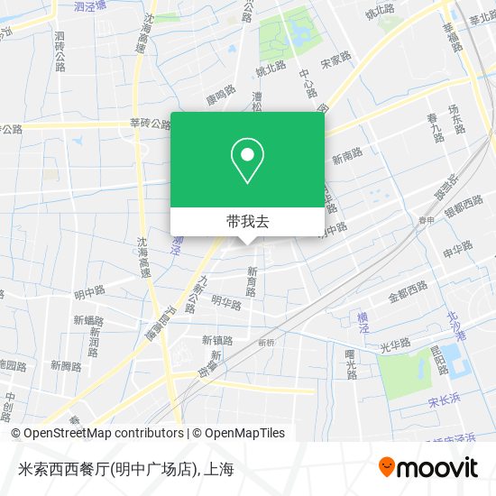 米索西西餐厅(明中广场店)地图