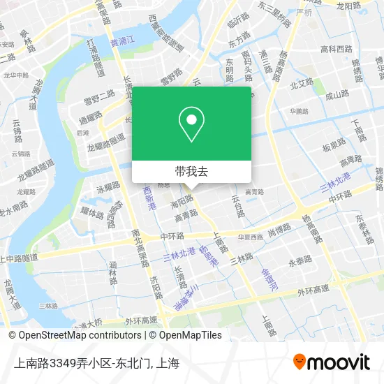 上南路3349弄小区-东北门地图