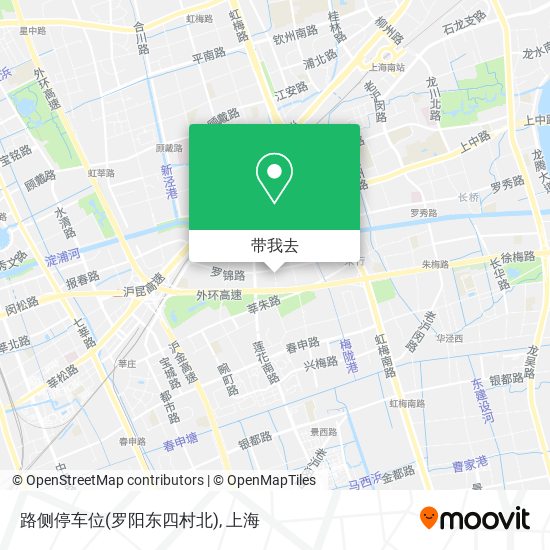 路侧停车位(罗阳东四村北)地图