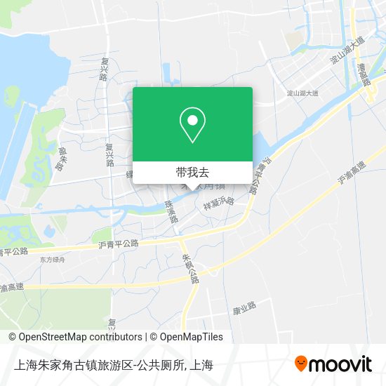 上海朱家角古镇旅游区-公共厕所地图