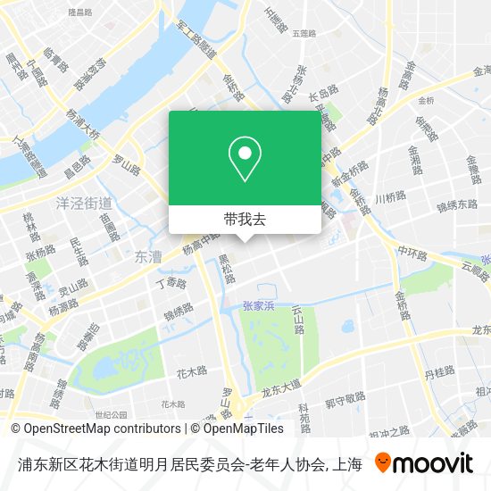 浦东新区花木街道明月居民委员会-老年人协会地图
