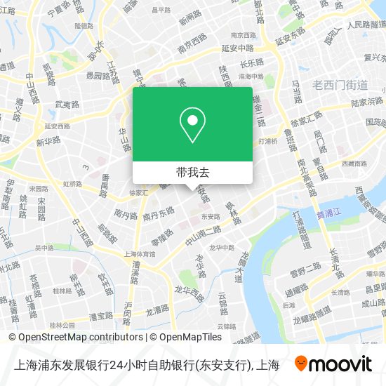 上海浦东发展银行24小时自助银行(东安支行)地图