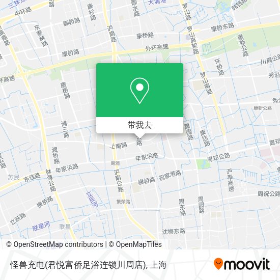怪兽充电(君悦富侨足浴连锁川周店)地图