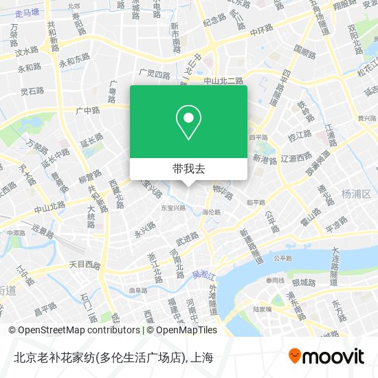 北京老补花家纺(多伦生活广场店)地图