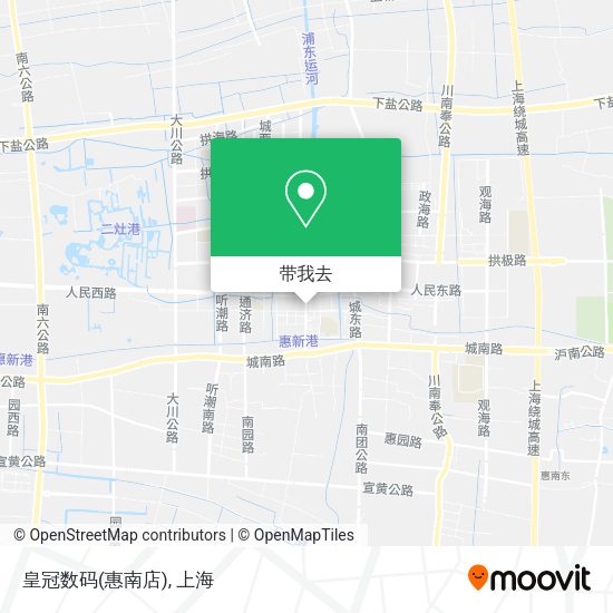 皇冠数码(惠南店)地图