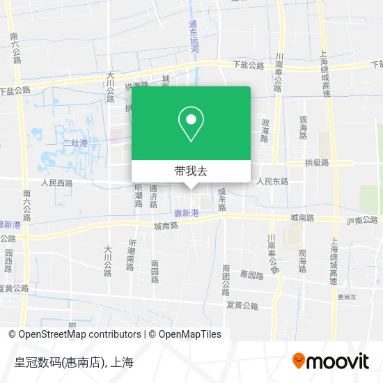 皇冠数码(惠南店)地图