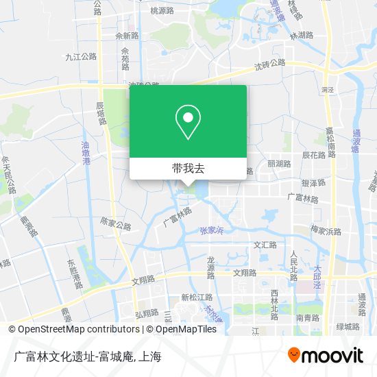 广富林文化遗址-富城庵地图