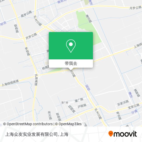 上海众友实业发展有限公司地图