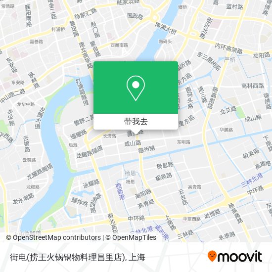 街电(捞王火锅锅物料理昌里店)地图