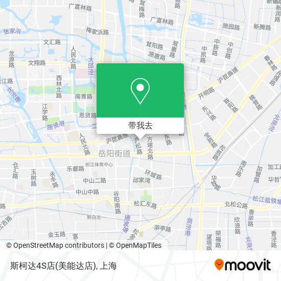 斯柯达4S店(美能达店)地图