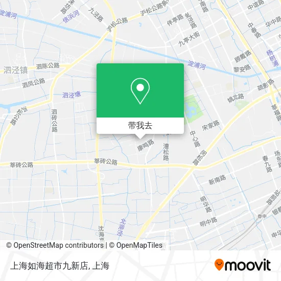 上海如海超市九新店地图