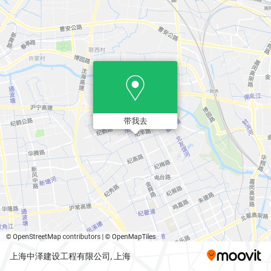 上海中泽建设工程有限公司地图