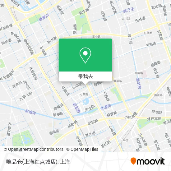 唯品仓(上海红点城店)地图