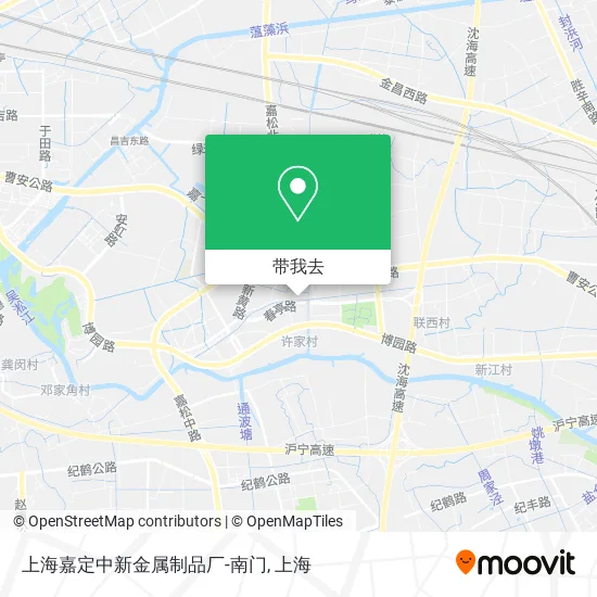上海嘉定中新金属制品厂-南门地图