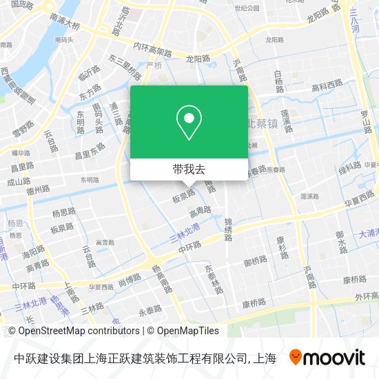 中跃建设集团上海正跃建筑装饰工程有限公司地图