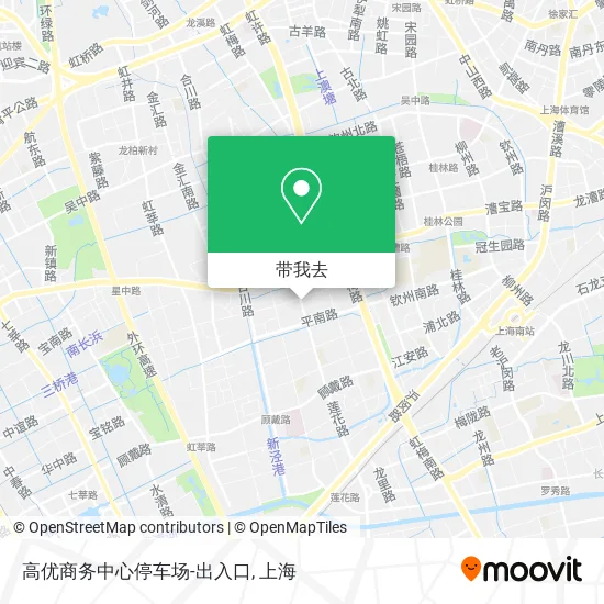 高优商务中心停车场-出入口地图