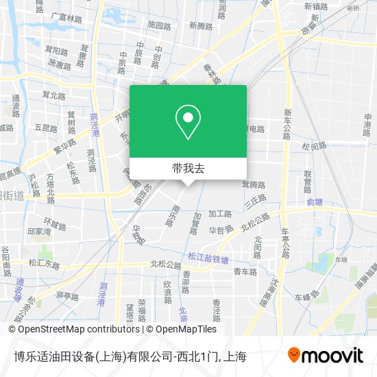 博乐适油田设备(上海)有限公司-西北1门地图