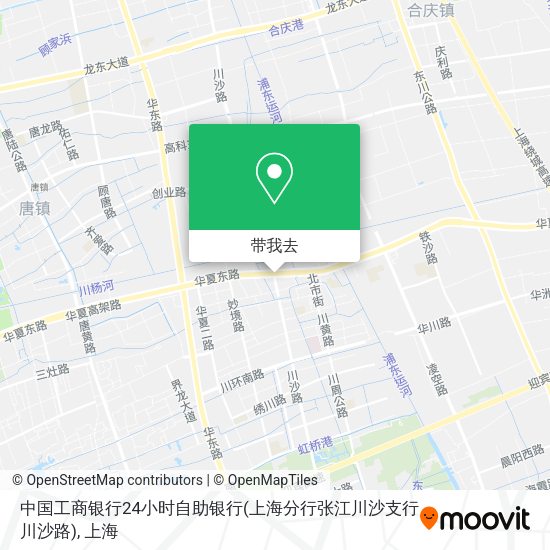 中国工商银行24小时自助银行(上海分行张江川沙支行川沙路)地图
