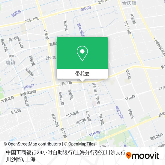 中国工商银行24小时自助银行(上海分行张江川沙支行川沙路)地图