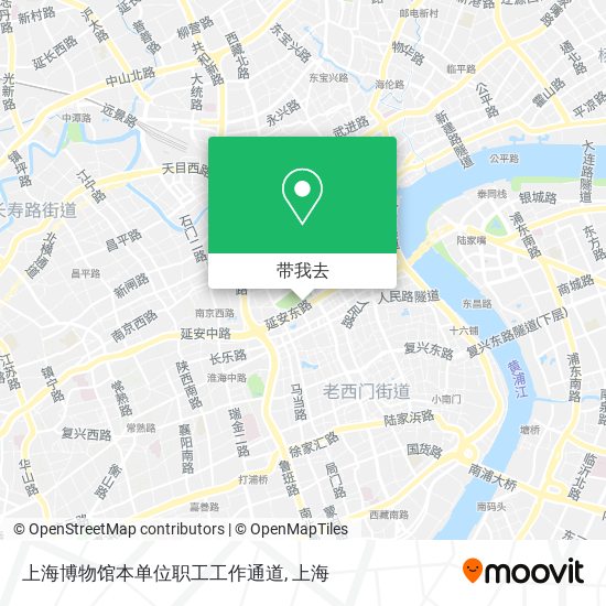 上海博物馆本单位职工工作通道地图