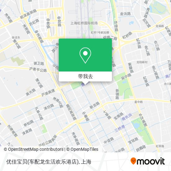 优佳宝贝(车配龙生活欢乐港店)地图