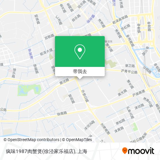 疯味1987肉蟹煲(徐泾家乐福店)地图