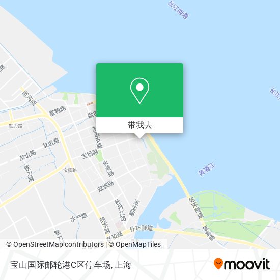 宝山国际邮轮港C区停车场地图