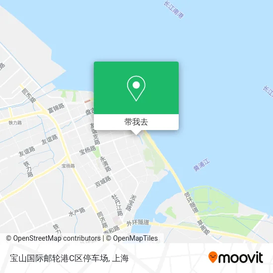 宝山国际邮轮港C区停车场地图
