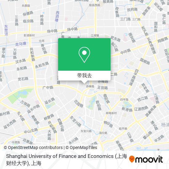 Shanghai University of Finance and Economics (上海财经大学)地图