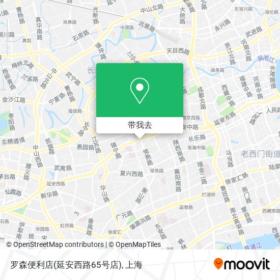 罗森便利店(延安西路65号店)地图