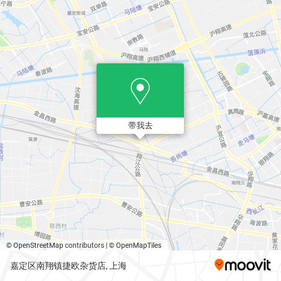 嘉定区南翔镇捷欧杂货店地图