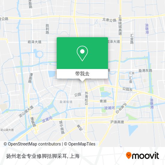 扬州老金专业修脚括脚采耳地图