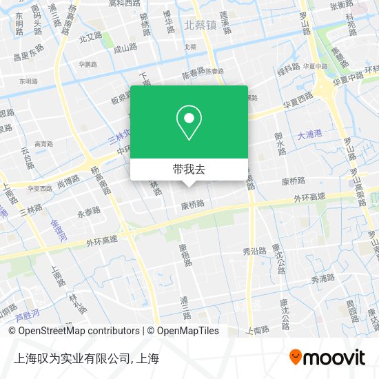 上海叹为实业有限公司地图